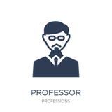 Professor icon. Trendy flat vector Professor icon on white background from Professions collection vector illustration Professor icon. Trendy flat vector Professor icon on white background from Professions collection vector illustration