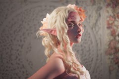 Profile of girl elf. Fantasy and fairy tale, computer games. Mysterious fairy
