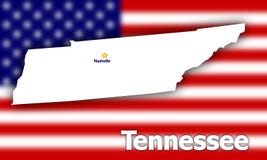 Profilo della condizione del Tennessee Immagine Stock Libera da Diritti Profilo della condizione del Tennessee Immagine Stock Libera da Diritti