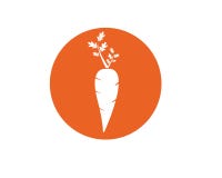 progettazione dell'illustrazione di vettore dell'icona di logo della carota illustrazione di stock progettazione dell'illustrazione di vettore dell'icona di logo della carota illustrazione di stock
