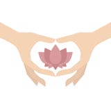 Progettazione di logo del salone di bellezza o di yoga royalty illustrazione gratis Progettazione di logo del salone di bellezza o di yoga royalty illustrazione gratis