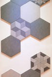 Progettazione esagonale del fondo del mosaico delle mattonelle Fotografia Stock Libera da Diritti Progettazione esagonale del fondo del mosaico delle mattonelle Fotografia Stock Libera da Diritti