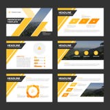 Progettazione piana di presentazione dei modelli degli elementi neri gialli di Infographic royalty illustrazione gratis Progettazione piana di presentazione dei modelli degli elementi neri gialli di Infographic royalty illustrazione gratis