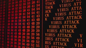 Program Virus Attack Red Text On Pc Screen Stock Footage Video Of Computer Message Program Virus Attack Red Text On Pc Screen Stock Footage Video Of Computer Message