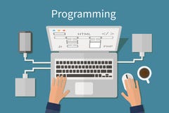 Programando y cifrando, deveopment del sitio web, web libre illustration Programando y cifrando, deveopment del sitio web, web libre illustration