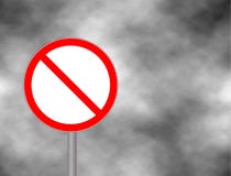Download Prohibition Sign, No Symbol; Crossed Out Circle Stock ...