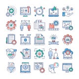 Project Management, Teamwork Flat Vectors Set vector illustration Project Management, Teamwork Flat Vectors Set vector illustration