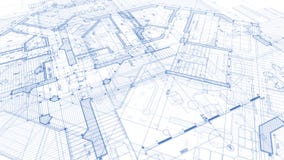 Projeto da arquitetura: plano do modelo - ilustração de uma modificação do plano foto de stock royalty free Projeto da arquitetura: plano do modelo - ilustração de uma modificação do plano foto de stock royalty free