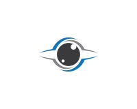 Projeto da ilustra??o do ?cone do vetor do molde do logotipo do olho ilustração stock Projeto da ilustra??o do ?cone do vetor do molde do logotipo do olho ilustração stock