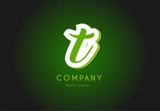 Projeto do ícone do vetor da empresa do verde 3d do logotipo da letra do alfabeto de T Imagem de Stock Royalty Free Projeto do ícone do vetor da empresa do verde 3d do logotipo da letra do alfabeto de T Imagem de Stock Royalty Free