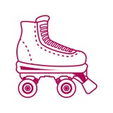 Projeto dos patins ilustração stock Projeto dos patins ilustração stock