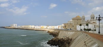 Promenade in Cadiz stock photography Promenade in Cadiz stock photography