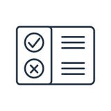 Pros and cons icon vector isolated on white background, Pros and cons sign vector illustration Pros and cons icon vector isolated on white background, Pros and cons sign vector illustration