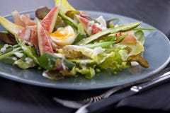 Prosciutto And Fig Salad With Aioli Royalty Free Stock Photography