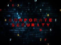 Protection concept: Corporate Security on Digital royalty free stock photo Protection concept: Corporate Security on Digital royalty free stock photo