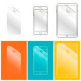 Protective Film For Your Phone And Tablet Computer Screen Stock Photo