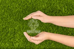 Protegga la natura, ricicli immagini stock Protegga la natura, ricicli immagini stock