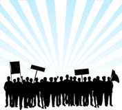 Protesto nas ruas ilustração do vetor Protesto nas ruas ilustração do vetor
