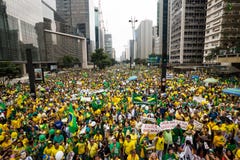 Protesty w Sao Paulo, Brazylia obrazy royalty free Protesty w Sao Paulo, Brazylia obrazy royalty free