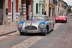 Prototype 1952 de Mercedes-Benz 300 SL W194 en Mille Miglia 2017 Photo libre de droits Prototype 1952 de Mercedes-Benz 300 SL W194 en Mille Miglia 2017 Photo libre de droits