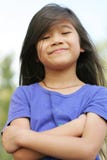 Proud Little Girl Royalty Free Stock Image Proud Little Girl Royalty Free Stock Image