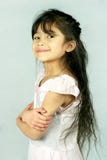 Proud Little Girl Arms Crossed Stock Photo Proud Little Girl Arms Crossed Stock Photo