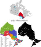 Province du Canada - l'Ontario illustration libre de droits Province du Canada - l'Ontario illustration libre de droits