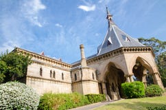 Przedpogrzebowa stacja kolejowa, był stacją kolejową na Sydney ` s Rookwood cmentarza linii kolejowej zdjęcie royalty free Przedpogrzebowa stacja kolejowa, był stacją kolejową na Sydney ` s Rookwood cmentarza linii kolejowej zdjęcie royalty free
