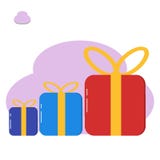 Présent de boîte-cadeau, illustration de surprise - vecteur illustration libre de droits Présent de boîte-cadeau, illustration de surprise - vecteur illustration libre de droits