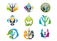 Psychology concept logo design