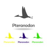 pteranodon, icono coloreado dinosaurio Puede ser utilizado para la web, logotipo, app móvil, UI, UX stock de ilustración pteranodon, icono coloreado dinosaurio Puede ser utilizado para la web, logotipo, app móvil, UI, UX stock de ilustración
