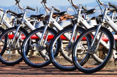 Public bicycle transportation system Stock Images Public bicycle transportation system Stock Images