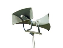 Publiczne wystąpienie systemu głośny mówca - odosobniony fotografia stock Publiczne wystąpienie systemu głośny mówca - odosobniony fotografia stock