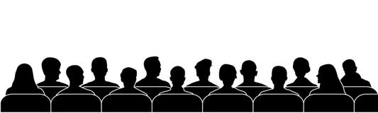 Publikumskino, Theater Anonyme Gesichter der allgemeinen Darstellung lizenzfreie abbildung Publikumskino, Theater Anonyme Gesichter der allgemeinen Darstellung lizenzfreie abbildung