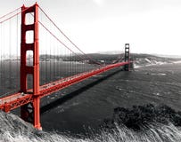 Puente de puerta de oro imágenes de archivo libres de regalías Puente de puerta de oro imágenes de archivo libres de regalías