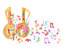 Puerta abierta de la música colorida stock de ilustración Puerta abierta de la música colorida stock de ilustración