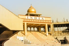 Puerta PUNJAB, la INDIA, ASIA de la entrada de la frontera de Wagah fotografía de archivo libre de regalías Puerta PUNJAB, la INDIA, ASIA de la entrada de la frontera de Wagah fotografía de archivo libre de regalías