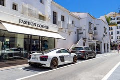 Puerto Banus, Nueva Андалусия, Марбелья, Испания стоковые фотографии rf Puerto Banus, Nueva Андалусия, Марбелья, Испания стоковые фотографии rf