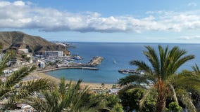 Puerto Rico Beach, Gran Canaria, Spanien arkivbilder Puerto Rico Beach, Gran Canaria, Spanien arkivbilder