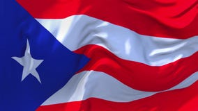 99 Puerto Rico Flag Waving In Wind Continuous Seamless Loop Background Stock Video Video Of Country Location