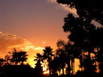 Puesta del sol de California fotografía de archivo Puesta del sol de California fotografía de archivo