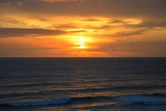 Puesta del sol en el mar de doce apóstoles imagenes de archivo Puesta del sol en el mar de doce apóstoles imagenes de archivo