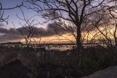 Puesta del sol en San Cristobal fotografía de archivo libre de regalías Puesta del sol en San Cristobal fotografía de archivo libre de regalías