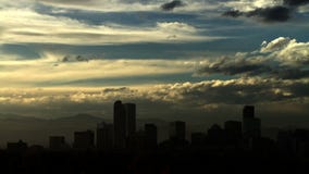 Puesta del sol sobre Denver Puesta del sol sobre Denver