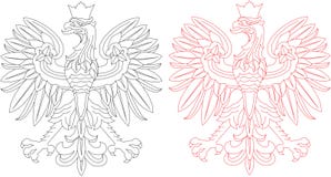 Pula el emblema del águila stock de ilustración Pula el emblema del águila stock de ilustración