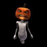 Pumpkin Headed Ghost 2 royalty free illustration Pumpkin Headed Ghost 2 royalty free illustration
