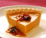 Pumpkin Pie With Pecans Royalty Free Stock Images