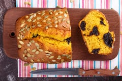 Pumpkin prune bread royalty free stock image Pumpkin prune bread royalty free stock image