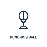 punching ball icon vector from gym collection. Thin line punching ball outline icon vector illustration royalty free illustration punching ball icon vector from gym collection. Thin line punching ball outline icon vector illustration royalty free illustration