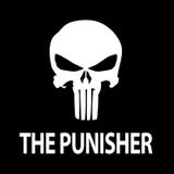 The Punisher logo vector illustration isolated in black background